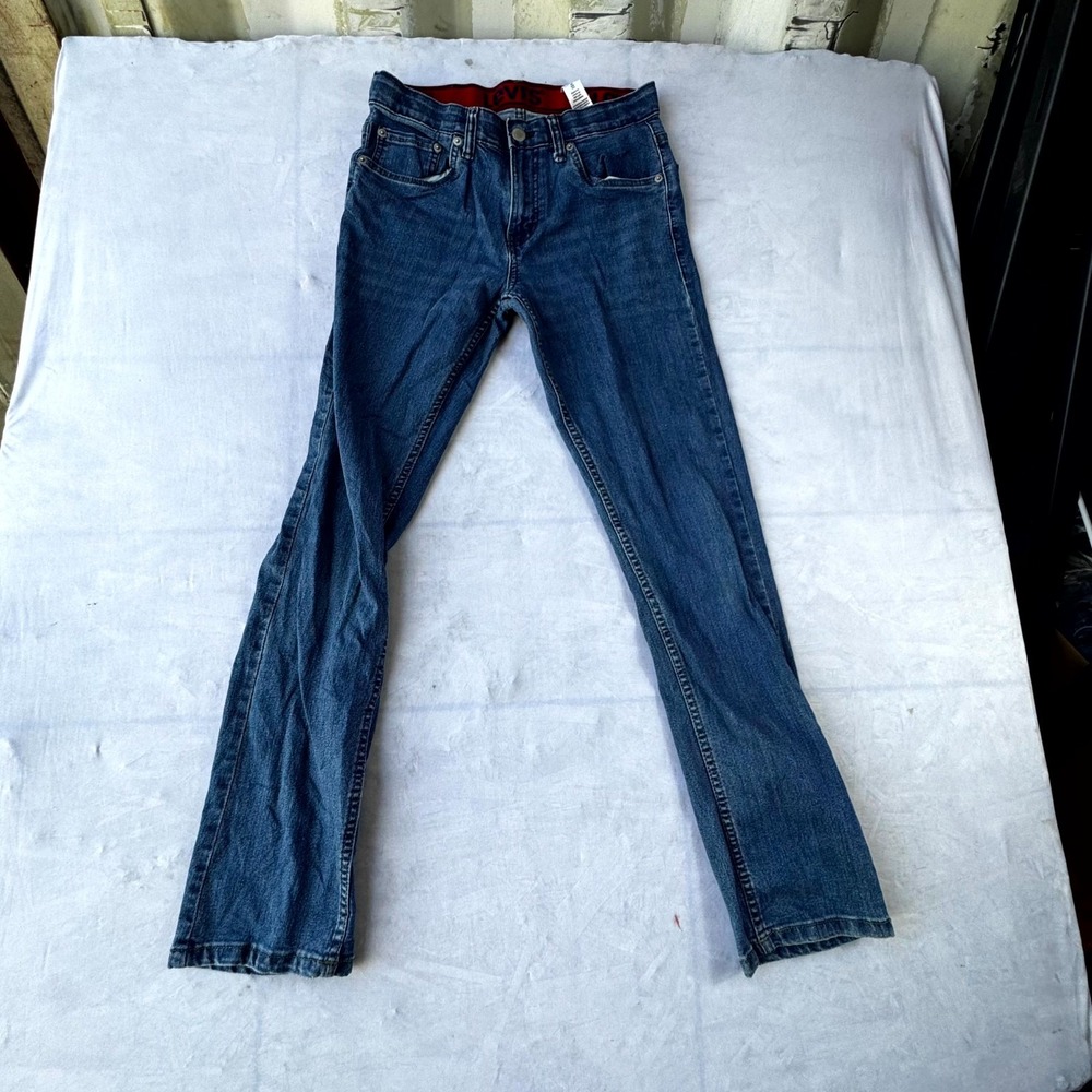 Levi's 511 Flex Slim Fit Jeans Boys 16 Blue Denim Cotton School Outings Casual